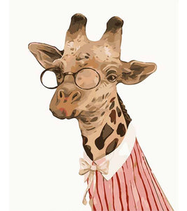 Professor Giraffe Paint by Numbers - Art Providore