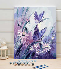 Load image into Gallery viewer, Purple Butterflies Paint by Numbers - Art Providore