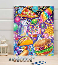 Load image into Gallery viewer, Rainbow Food Party Paint by Numbers - Art Providore