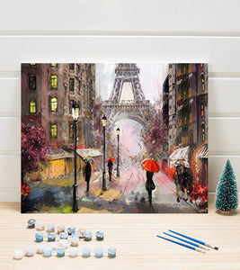 Rainy Day in Paris Paint by Numbers