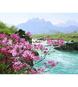 River of Flowers Paint by Numbers - Art Providore