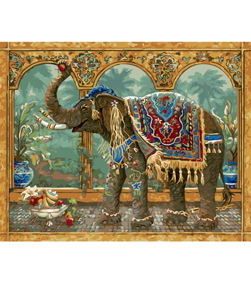 Royal Elephant Paint by Numbers - Art Providore