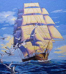 Sailing Ship Paint by Numbers - Art Providore