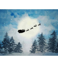 Load image into Gallery viewer, Santa Claus Flying Reindeer Paint by Numbers - Art Providore