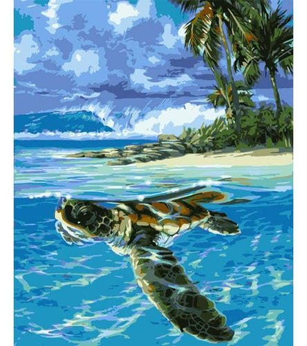 Sea Turtle Paint by Numbers - Art Providore