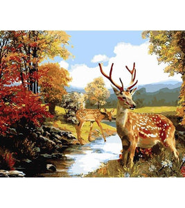 Sika Deer Paint by Numbers - Art Providore