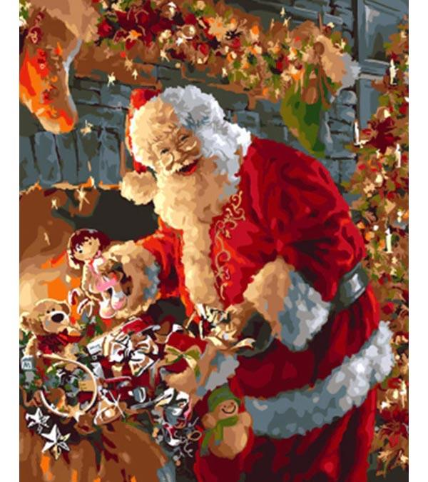 Smiling Santa Clause Paint by Numbers - Art Providore