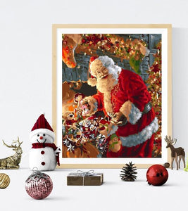 Smiling Santa Clause Paint by Numbers - Art Providore