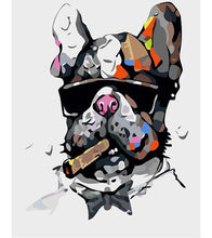 Load image into Gallery viewer, Smoking Dog Paint by Numbers - Art Providore