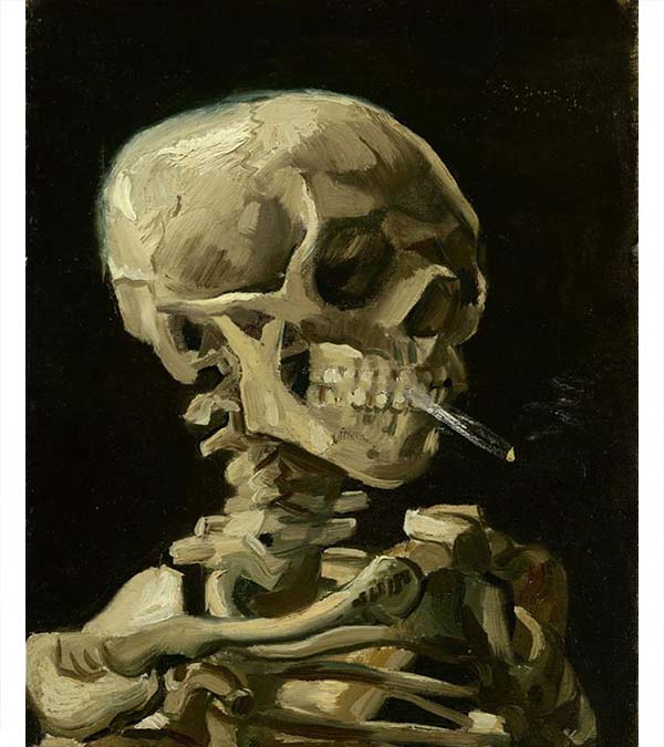 Smoking Skull Paint by Numbers - Art Providore