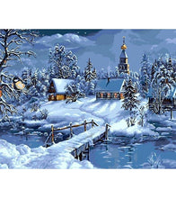 Load image into Gallery viewer, Snow Village Paint by Numbers - Art Providore
