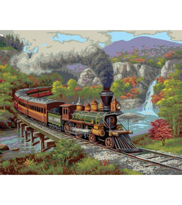 Steam Train Paint by Numbers - Art Providore