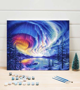 Stunning Aurora Borealis Paint by Numbers - Art Providore