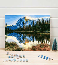 Load image into Gallery viewer, Sunrise Mountain Reflections Paint by Numbers - Art Providore