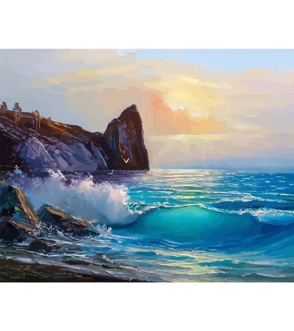 Sunrise Tidal Waves Paint by Numbers - Art Providore