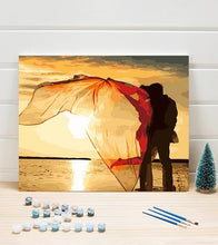 Load image into Gallery viewer, Sunset Couple Paint by Numbers - Art Providore