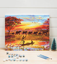 Load image into Gallery viewer, Sunset in Africa Paint by Numbers