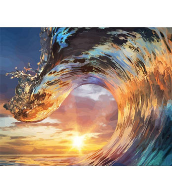 Sunset Waves Paint by Numbers - Art Providore