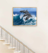 Load image into Gallery viewer, Surfing Dolphins Paint by Numbers - Art Providore
