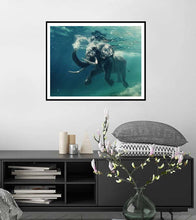 Load image into Gallery viewer, Swimming Elephant Paint by Numbers - Art Providore
