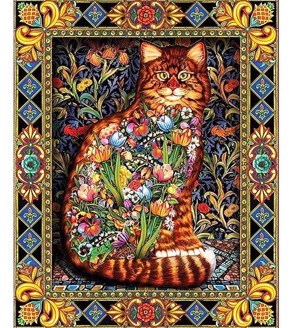 Tapestry Cat Paint by Numbers - Art Providore