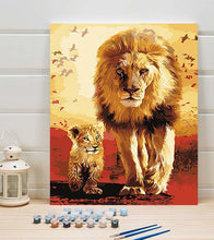 Load image into Gallery viewer, The Lion Family Paint by Numbers - Art Providore