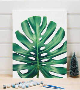 The Monstera Leaf Paint by Numbers - Art Providore