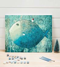 Load image into Gallery viewer, Sleepy Fish Paint by Numbers - Art Providore