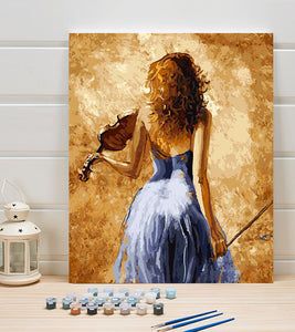 The Violinist Paint by Numbers