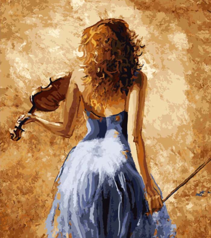 The Violinist Paint by Numbers - Art Providore
