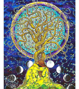 Trippy Tree of Life Paint by Numbers - Art Providore