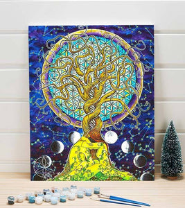 Trippy Tree of Life Paint by Numbers - Art Providore