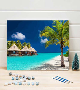 Tropical Beach Paint by Numbers - Art Providore