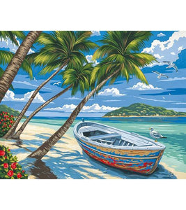 Tropical Island Paint by Numbers - Art Providore
