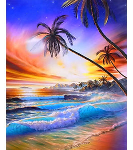 Tropical Tidal Waves Paint by Numbers - Art Providore