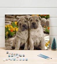 Load image into Gallery viewer, Twin Dogs Paint by Numbers - Art Providore