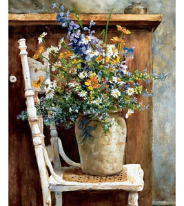 Vase of Wild Flowers Paint by Numbers - Art Providore