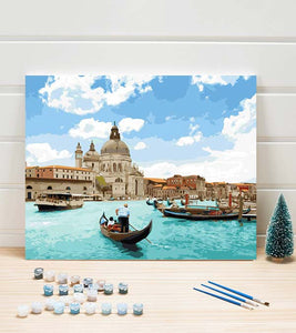 Venice Gondola Paint by Numbers - Art Providore