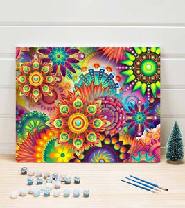 Vibrant Mandala Paint by Numbers - Art Providore