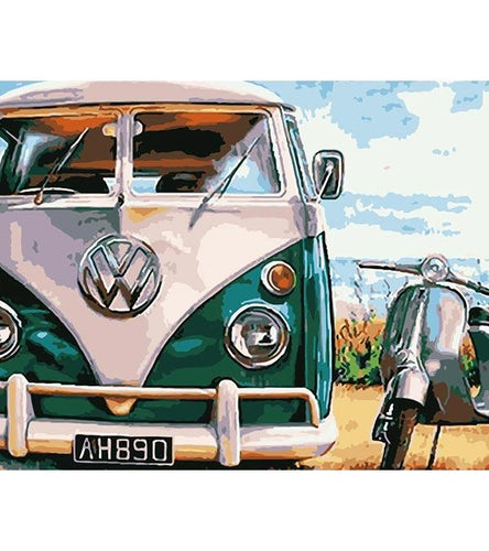 Volkswagen Classic Camper Van Paint by Numbers - Art Providore
