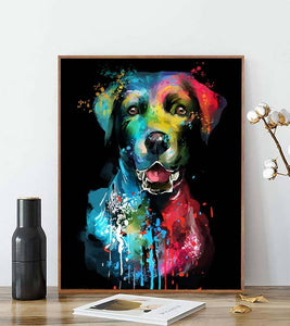 Watercolour Dog Paint by Numbers - Art Providore