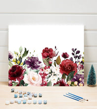 Load image into Gallery viewer, Watercolour Flowers Paint by Numbers