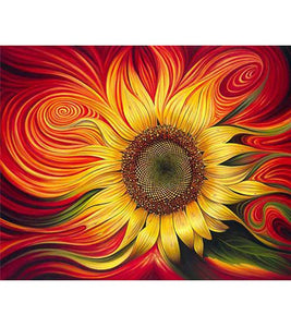 Whirling Sunflower Paint by Numbers - Art Providore