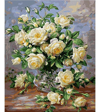 Load image into Gallery viewer, White Camelia Flowers Paint by Numbers - Art Providore