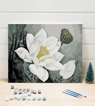 Load image into Gallery viewer, White Lotus Flower Paint by Numbers - Art Providore