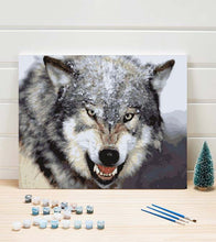 Load image into Gallery viewer, Wild Snow Wolf Paint by Numbers - Art Providore