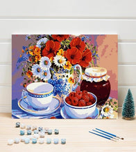 Load image into Gallery viewer, Wildflowers and Raspberries Paint by Numbers - Art Providore