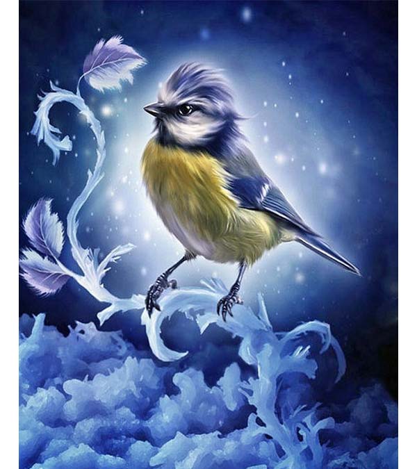 Winter Chickadee Paint by Numbers - Art Providore