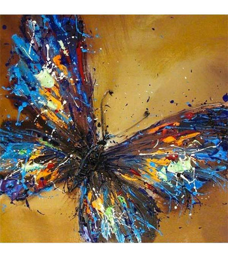 Abstract Butterfly Paint with Diamonds - Art Providore