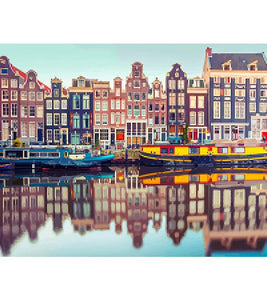 Amsterdam Canal Paint with Diamonds - Art Providore
